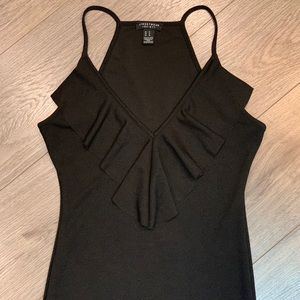 V-neck with Ruffled Neck-line Dress NWOT